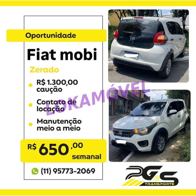 Alugar Fiat Mobi
